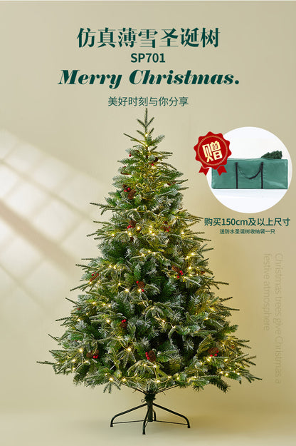 Christmas Tree - Realistic Snow-Dusted PE Home Decor - Supermarket Christmas Decoration - Festive Atmosphere Setup - Christmas Gift