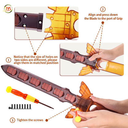"Nintendo Switch OLED Zelda Skyward Sword HD Right Joy-Con Controller - Limited Edition Sword Design with Game Card Slot | Official Collectible (Red/Blue/Brown) | 5.5×13×2in | 8.5oz ABS Build"
