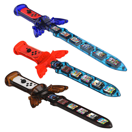 "Nintendo Switch OLED Zelda Skyward Sword HD Right Joy-Con Controller - Limited Edition Sword Design with Game Card Slot | Official Collectible (Red/Blue/Brown) | 5.5×13×2in | 8.5oz ABS Build"