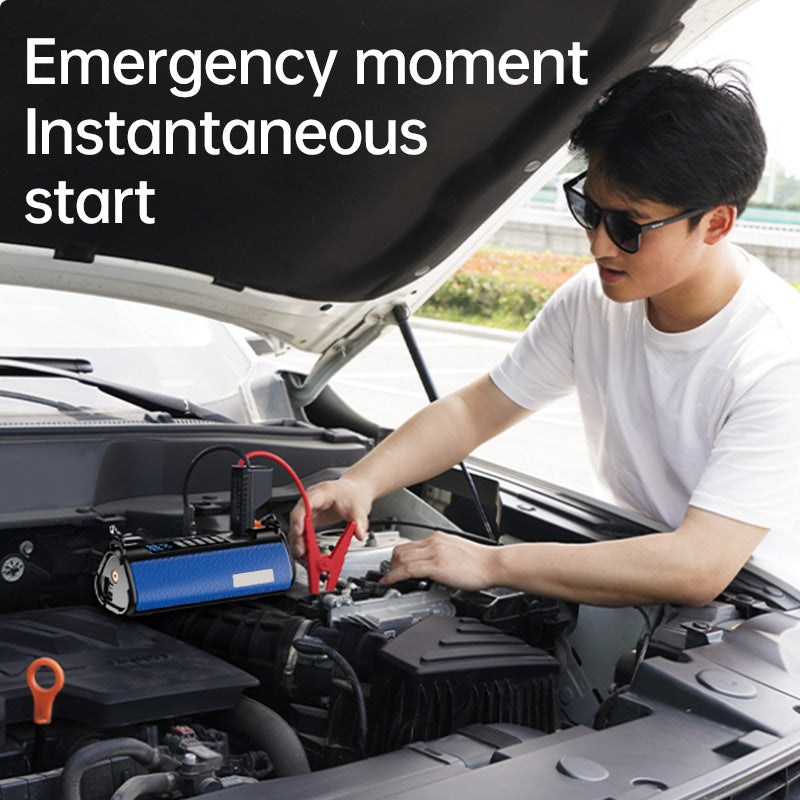 TS03 Series Car Jump Starter & Air Compressor 2-in-1 | 10000mAh Wireless Portable Power Bank | Digital Tyre Inflator 150PSI | LED Emergency Light | for Cars, Utes, SUVs (12.6" Hose)