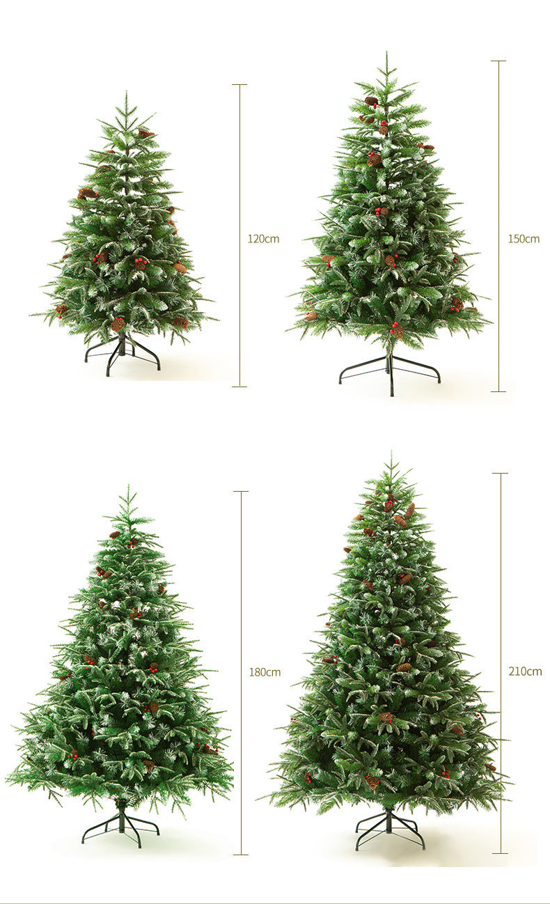 Christmas Tree - Realistic Snow-Dusted PE Home Decor - Supermarket Christmas Decoration - Festive Atmosphere Setup - Christmas Gift