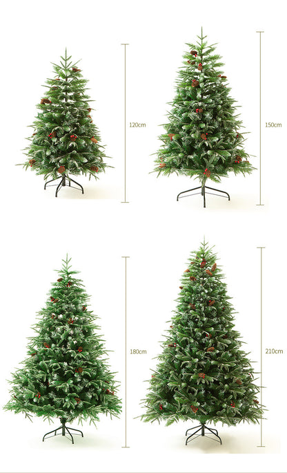 Christmas Tree - Realistic Snow-Dusted PE Home Decor - Supermarket Christmas Decoration - Festive Atmosphere Setup - Christmas Gift