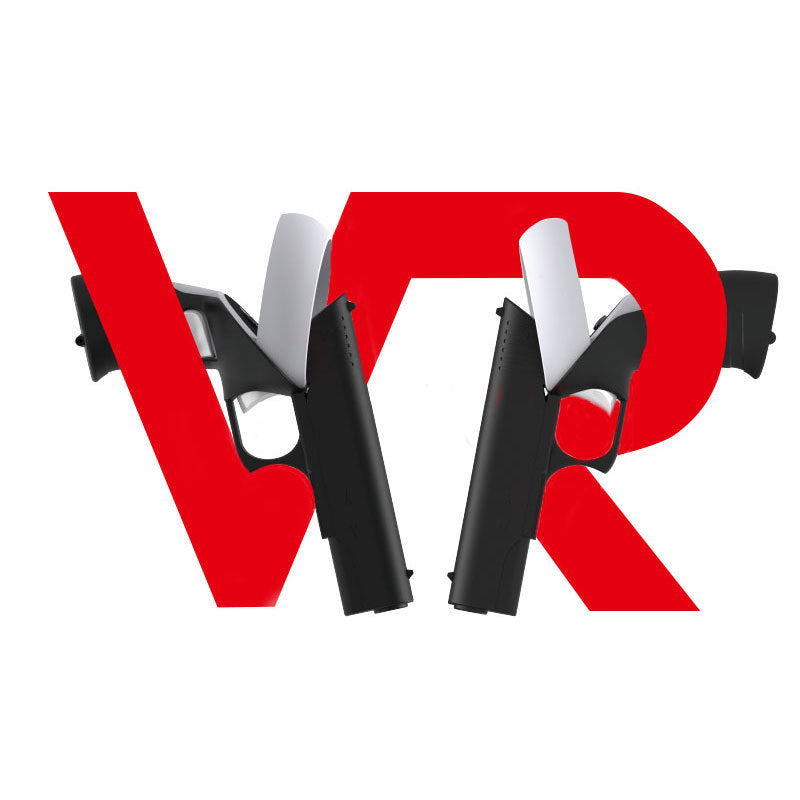 "Oculus Quest 2 VR Gun Stock (2nd Gen) - Dual Controller Shooting Accessory for FPS Games | Realistic Rifle Feel (11.2×3.1×6.3in) | Lightweight 11.1oz ABS Design | Includes 2 Stocks - Official Style"