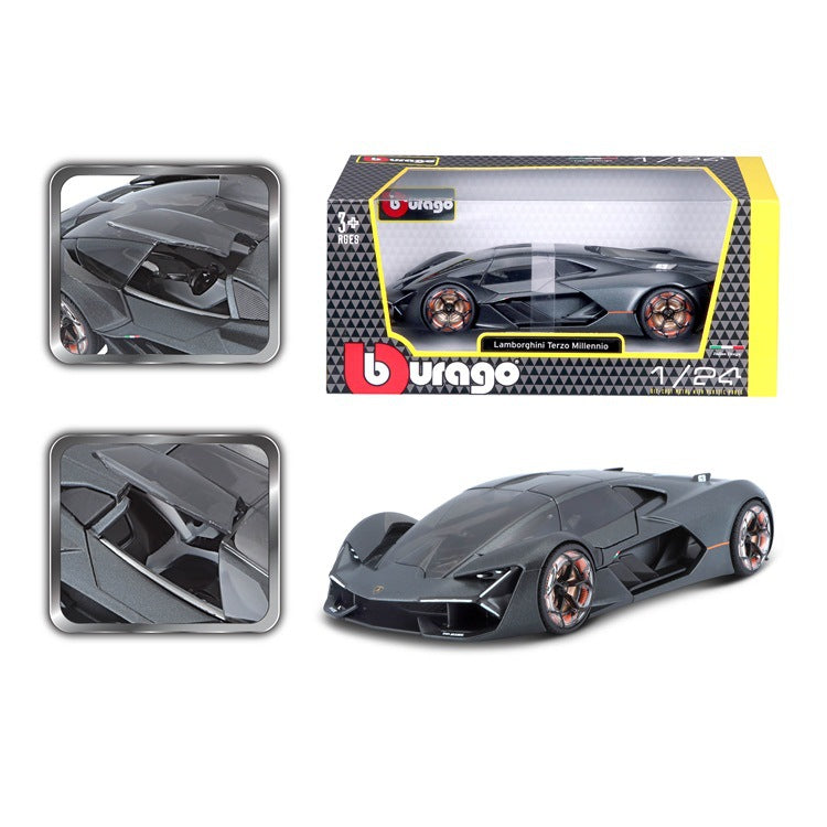 Lamborghini Reventón 1:24 Scale Die-Cast Alloy Supercar Model - Premium Collectible Metal Car Replica with Display Stand, Perfect Gift for Boys & Car Enthusiasts