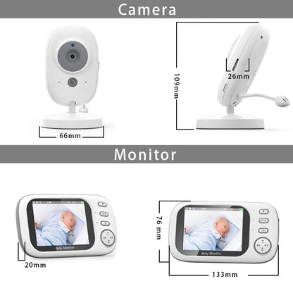 Baby360 3.5-Inch Baby Monitor – Night Vision, Two-Way Audio, Long Range
