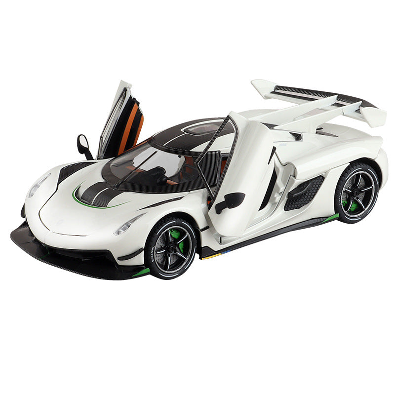 Koenigsegg 1:24 Scale Die-Cast Alloy Supercar Model Toy - Collectible Sports Car for Kids & Adults, Perfect Gift for Boys & Car Enthusiasts