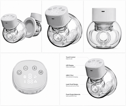 Hands-Free Electric Automatic Breast Pump Milk Collector