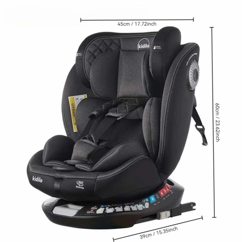 Baby360 SPIN 360° Rotating Car Seat for Newborn to 12 Years – ISOFIX, Booster Seat, Reclining, Side Protection