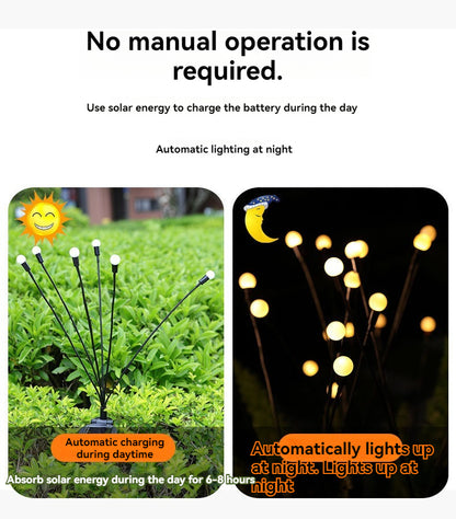 Solar Firefly Lights | Outdoor Waterproof Swaying Garden & Halloween Party Decor