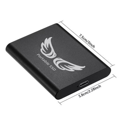 High-speed USB 3.1 Portable SSD, Slim External SSD for Laptop, Office Use Easy Transport External Hard Drive