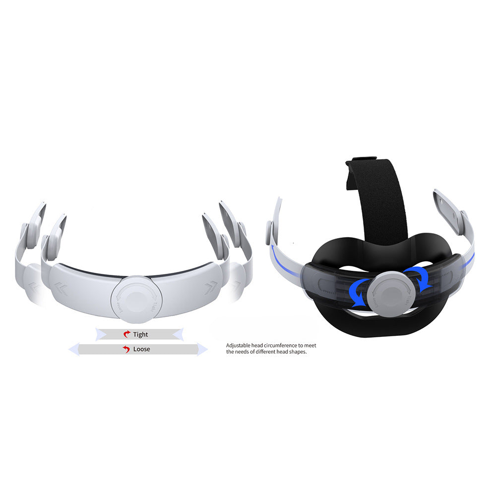 "Meta Quest 3/3S Comfort Replacement Head Strap - Adjustable VR Headband with Enhanced Padding (Black/White) | 10.3×2.2×8.2in | 10.8oz | ABS+Sponge Design for Oculus Quest 3"