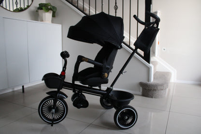 Baby360 FLEXI 6-in-1 Kids Tricycle Stroller – Reclining Seat, Swivel Handle, Sunshade & Basket
