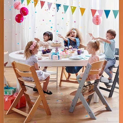 Baby360 GRO 3-in-1 Wooden Highchair – Adjustable Baby to Big Kid Chair (6 Months to 10 Years)