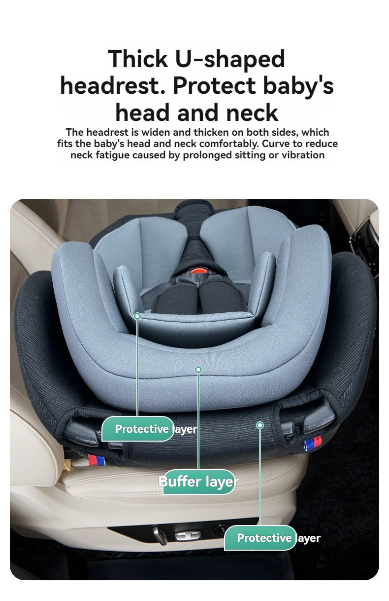 Baby360 SPIN 360° Rotating Car Seat for Newborn to 12 Years – ISOFIX, Booster Seat, Reclining, Side Protection