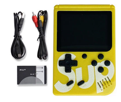 Handheld Sup Mini Game Console with 400 Games - Super Mario, Russian Fast, Single and Double Player Options