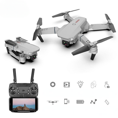 High-Definition Aerial Photography UAV with Dual-Camera, Folding Four-Axis Aircraft, and Fall-Resistance Features