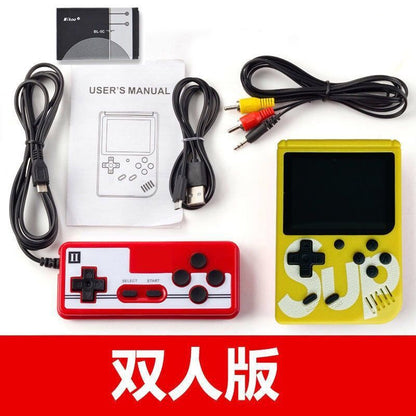 Handheld Sup Mini Game Console with 400 Games - Super Mario, Russian Fast, Single and Double Player Options