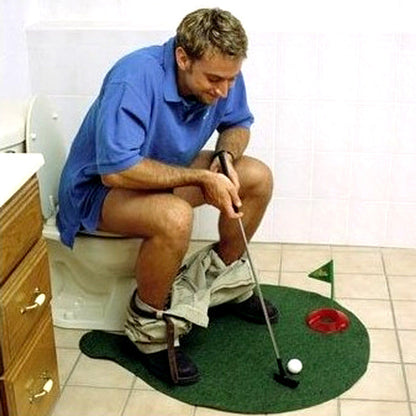 Children's toilet Mini Golf Course Trainer Toy with Putter
