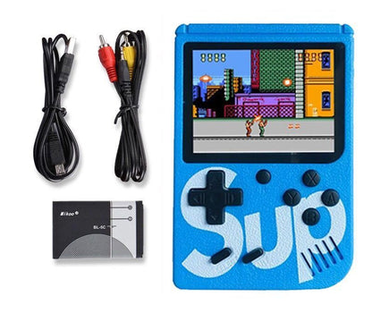 Handheld Sup Mini Game Console with 400 Games - Super Mario, Russian Fast, Single and Double Player Options