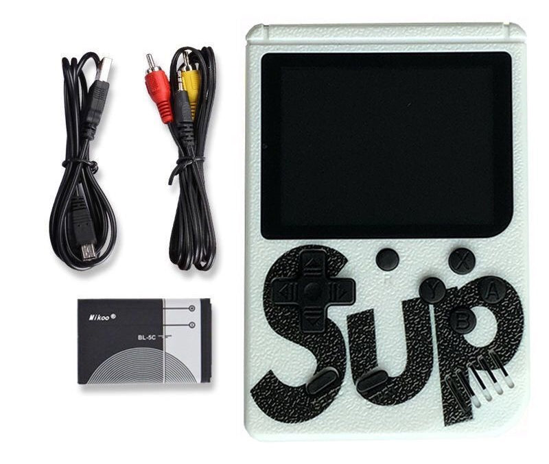 Handheld Sup Mini Game Console with 400 Games - Super Mario, Russian Fast, Single and Double Player Options
