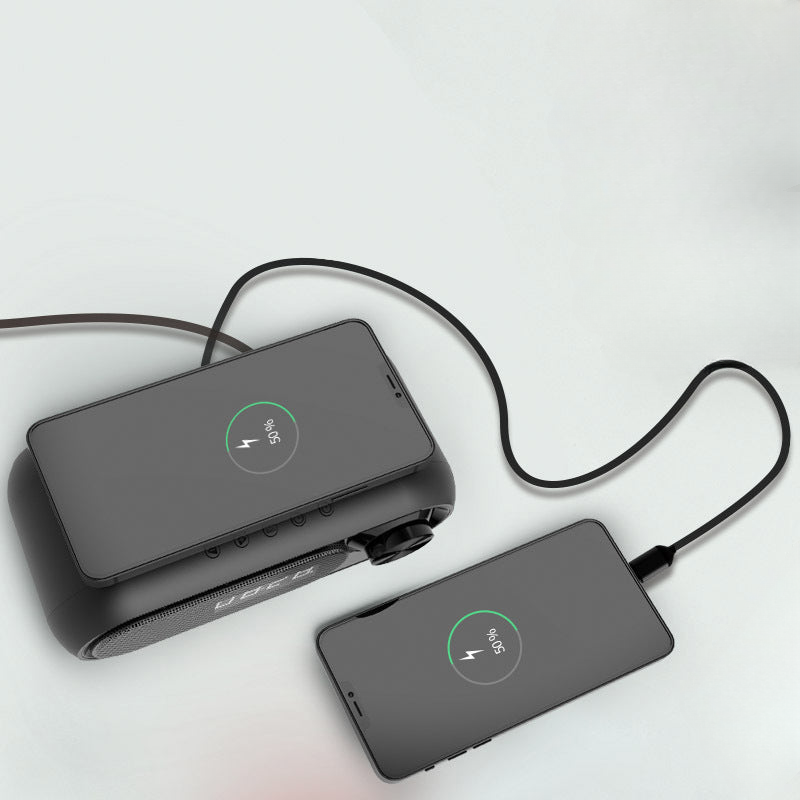 Bluetooth speaker wireless charging Bluetooth speaker wireless charger LED clock alarm sound