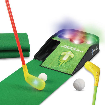 Children's Golf Practice Set with Sound, Light, and Music - Indoor/Outdoor Golf Leisure Parent-Child Sports Toy Kit