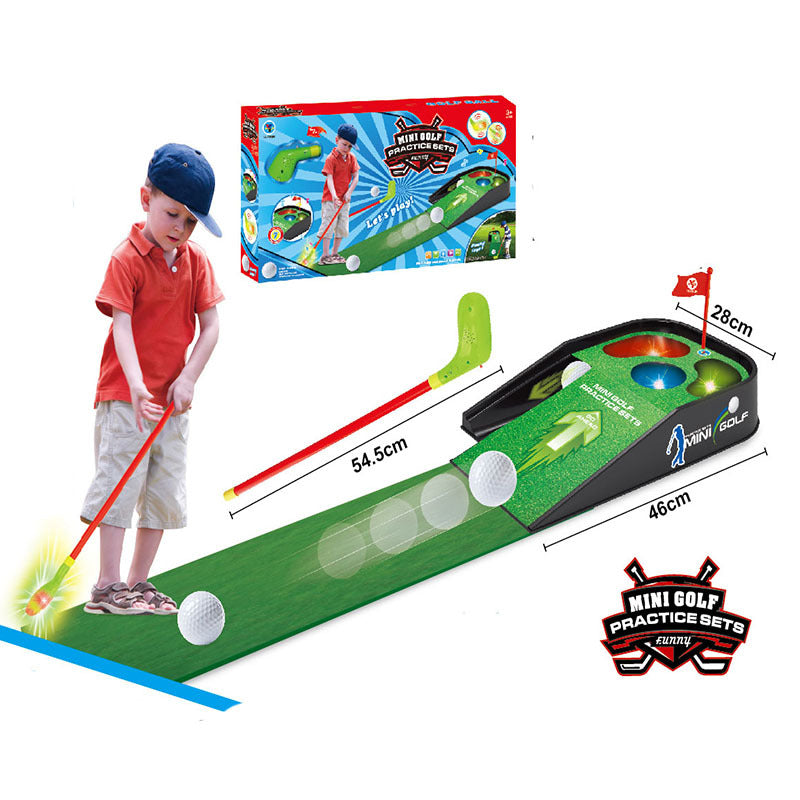 Children's Golf Practice Set with Sound, Light, and Music - Indoor/Outdoor Golf Leisure Parent-Child Sports Toy Kit