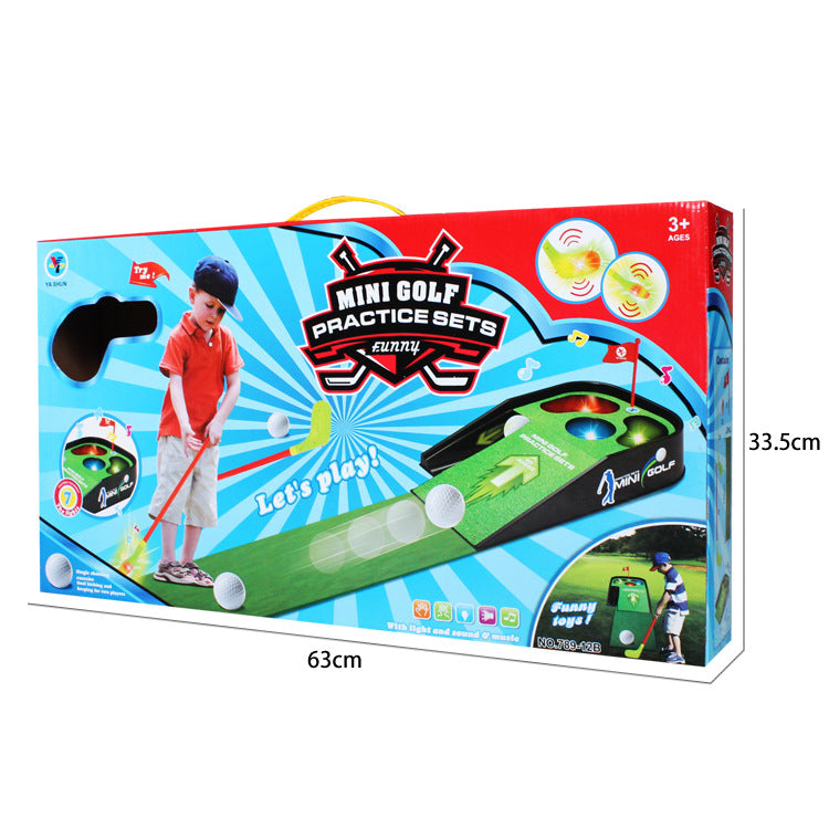 Children's Golf Practice Set with Sound, Light, and Music - Indoor/Outdoor Golf Leisure Parent-Child Sports Toy Kit