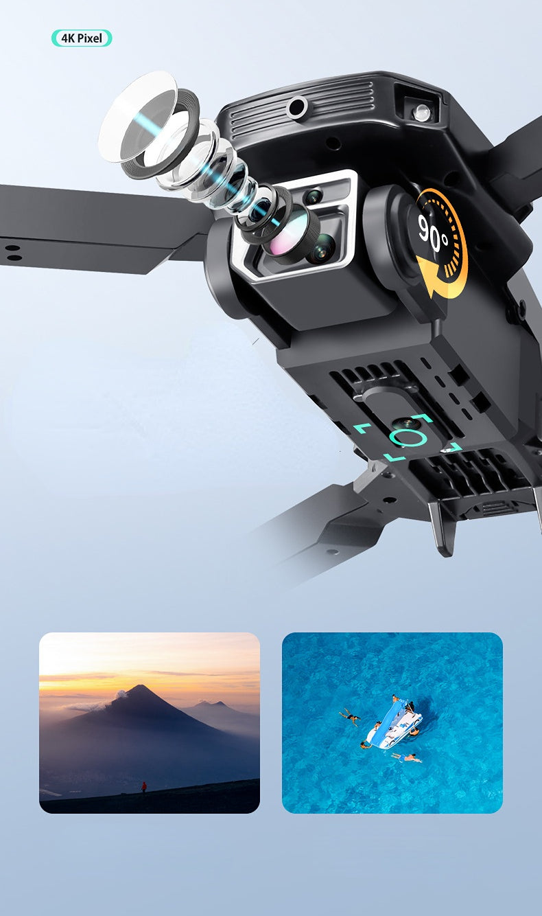 Foldable Four-Axis Drone with Obstacle Avoidance for HD Aerial Photography and Remote Control