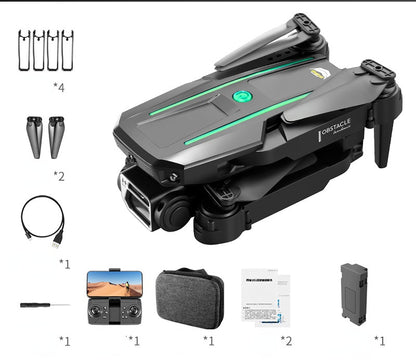 Foldable Four-Axis Drone with Obstacle Avoidance for HD Aerial Photography and Remote Control