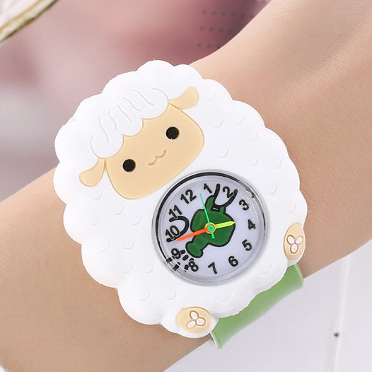 Fun Kids' Watch with Small Animal Patting Feature