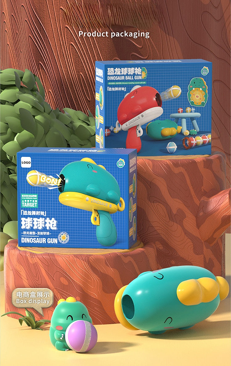 Children dinosaur soft ball outdoor interactive competitive toy soft gun