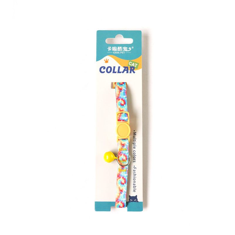 Anti-Suffocation Cat and Dog Collar with Bell and Comfortable, Safe Buckle
