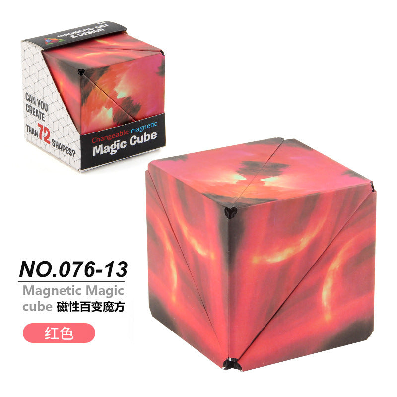 3D Building Blocks Puzzle Toy - Magnetic Stress Relief Fidget Cube