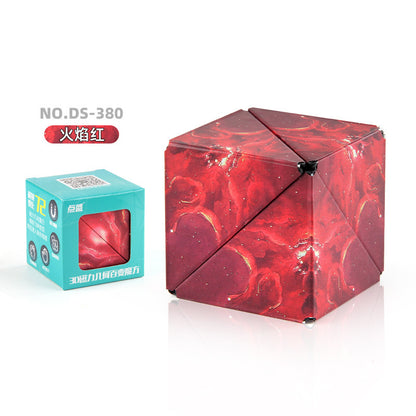 3D Building Blocks Puzzle Toy - Magnetic Stress Relief Fidget Cube
