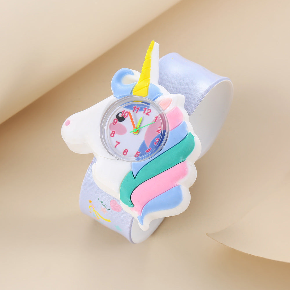 Fun Kids' Watch with Small Animal Patting Feature