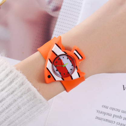 Fun Kids' Watch with Small Animal Patting Feature