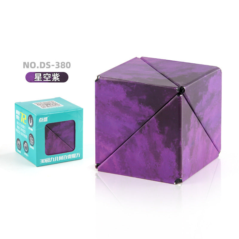 3D Building Blocks Puzzle Toy - Magnetic Stress Relief Fidget Cube