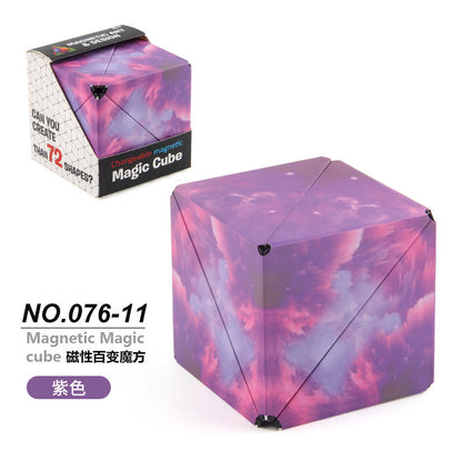 3D Building Blocks Puzzle Toy - Magnetic Stress Relief Fidget Cube