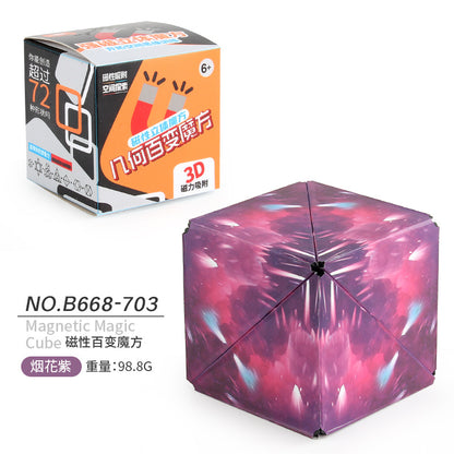 3D Building Blocks Puzzle Toy - Magnetic Stress Relief Fidget Cube