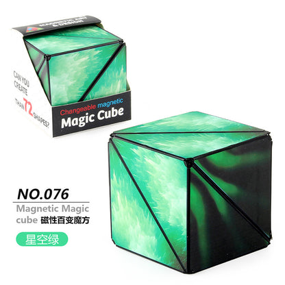 3D Building Blocks Puzzle Toy - Magnetic Stress Relief Fidget Cube