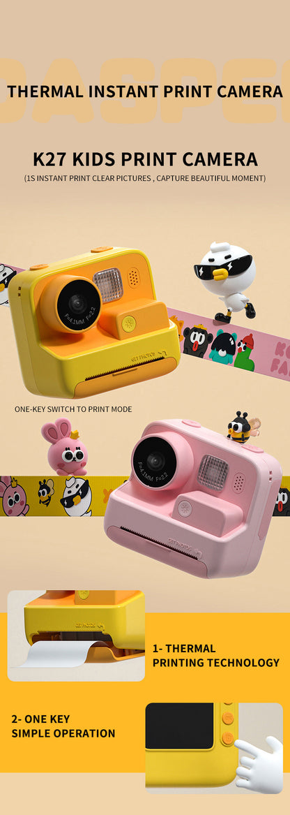 Instant Print Kids Camera with Thermal Printing Technology - Perfect Gift for Kids