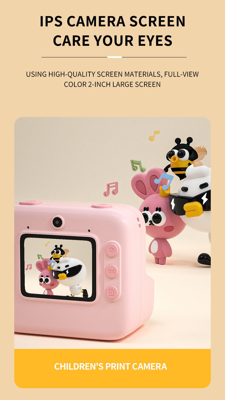 Instant Print Kids Camera with Thermal Printing Technology - Perfect Gift for Kids