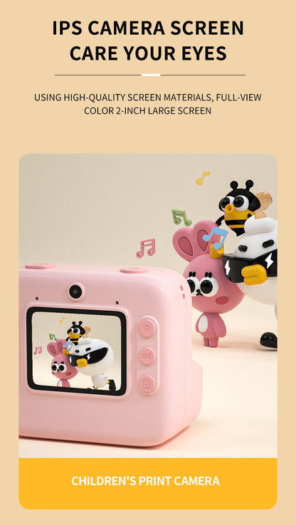 Instant Print Kids Camera with Thermal Printing Technology - Perfect Gift for Kids