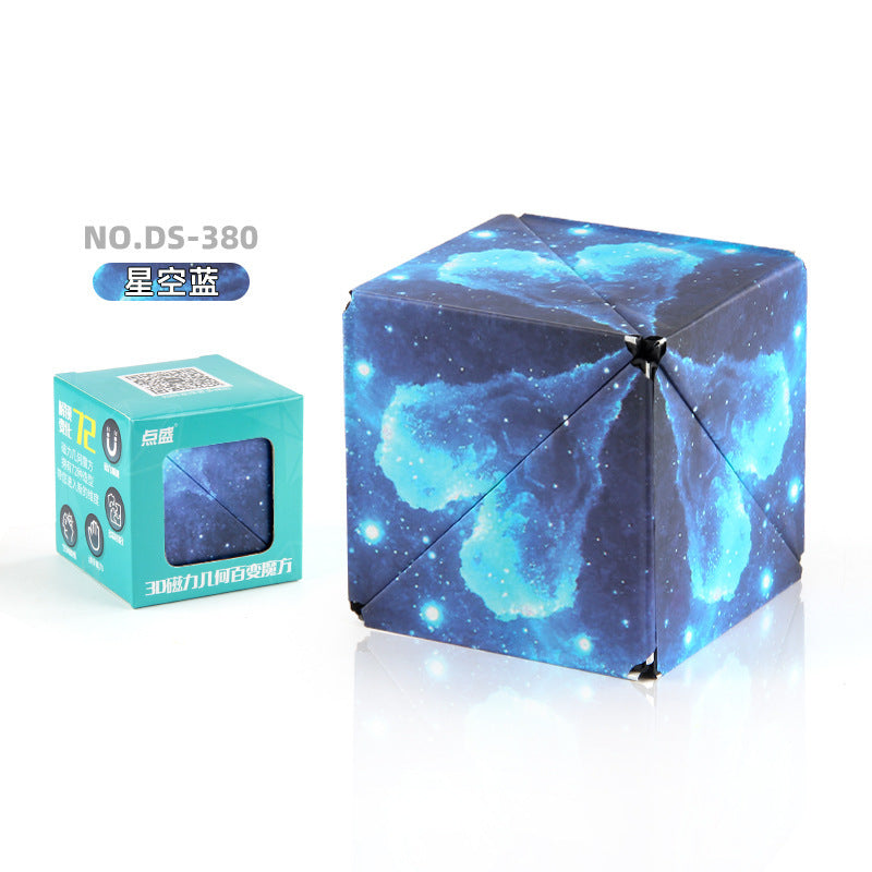 3D Building Blocks Puzzle Toy - Magnetic Stress Relief Fidget Cube