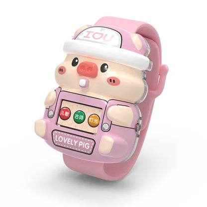 Colorful Luminous Cartoon Music Watch
