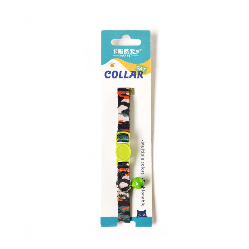 Anti-Suffocation Cat and Dog Collar with Bell and Comfortable, Safe Buckle