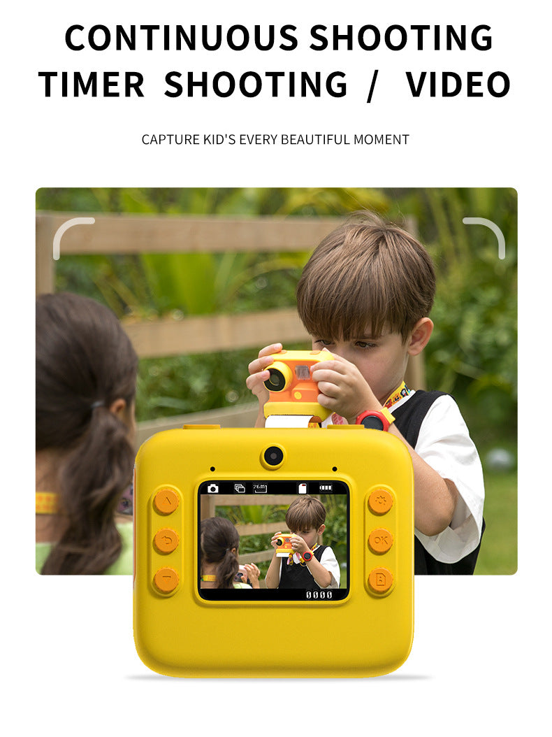 Instant Print Kids Camera with Thermal Printing Technology - Perfect Gift for Kids