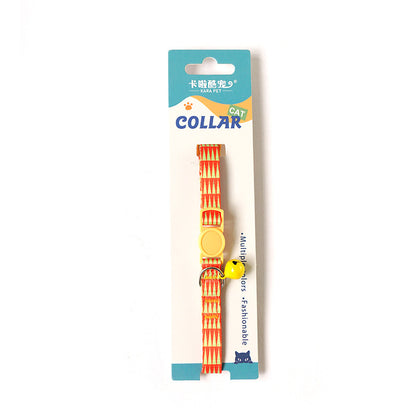 Anti-Suffocation Cat and Dog Collar with Bell and Comfortable, Safe Buckle