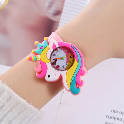 Fun Kids' Watch with Small Animal Patting Feature